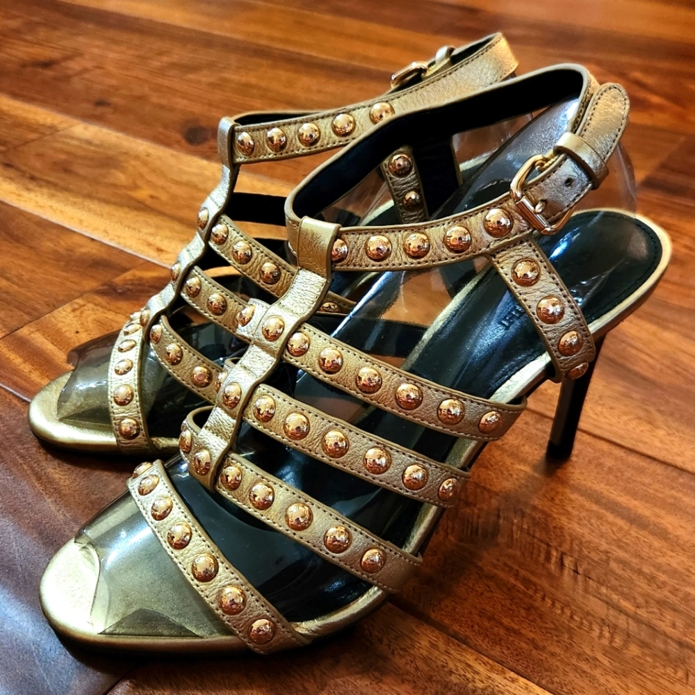 Vintage Coach Studded Metallic Tumbled Stiletto - Barbie Shoes!  👠